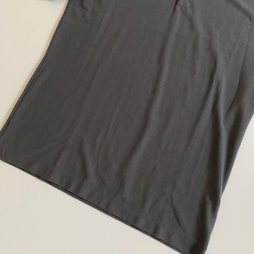 未使用 zanone アイスコットン ポロシャツ 46 グレー イタリア製