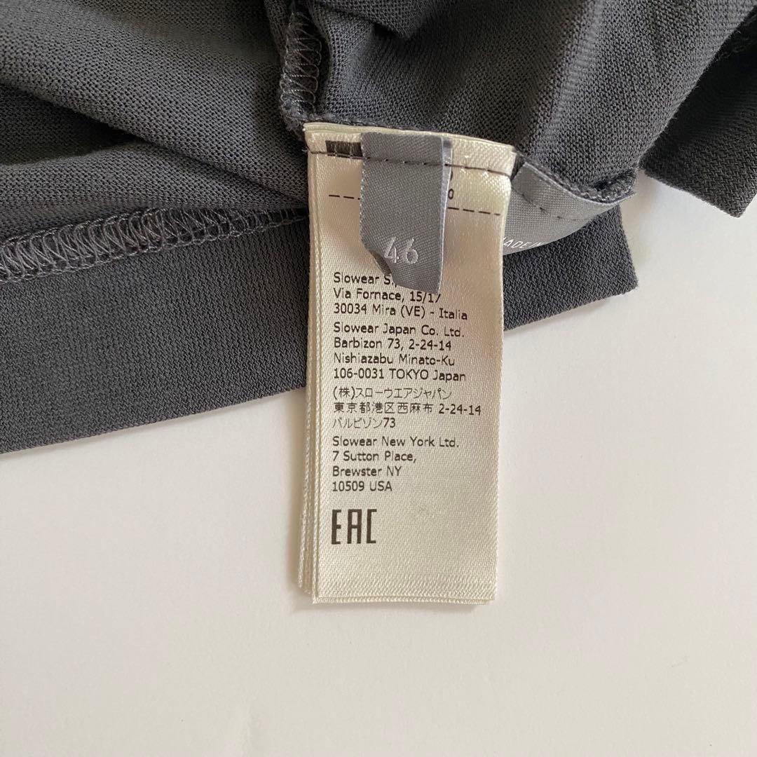 未使用 zanone アイスコットン ポロシャツ 46 グレー イタリア製