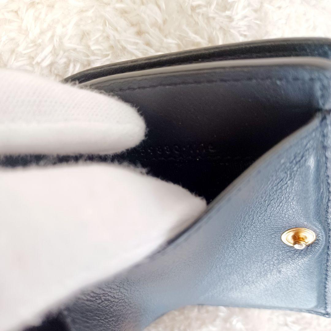 ✨極美品✨YSLサンローラン　カサンドラ　二つ折り　タイニー　オリガミ　ブラック