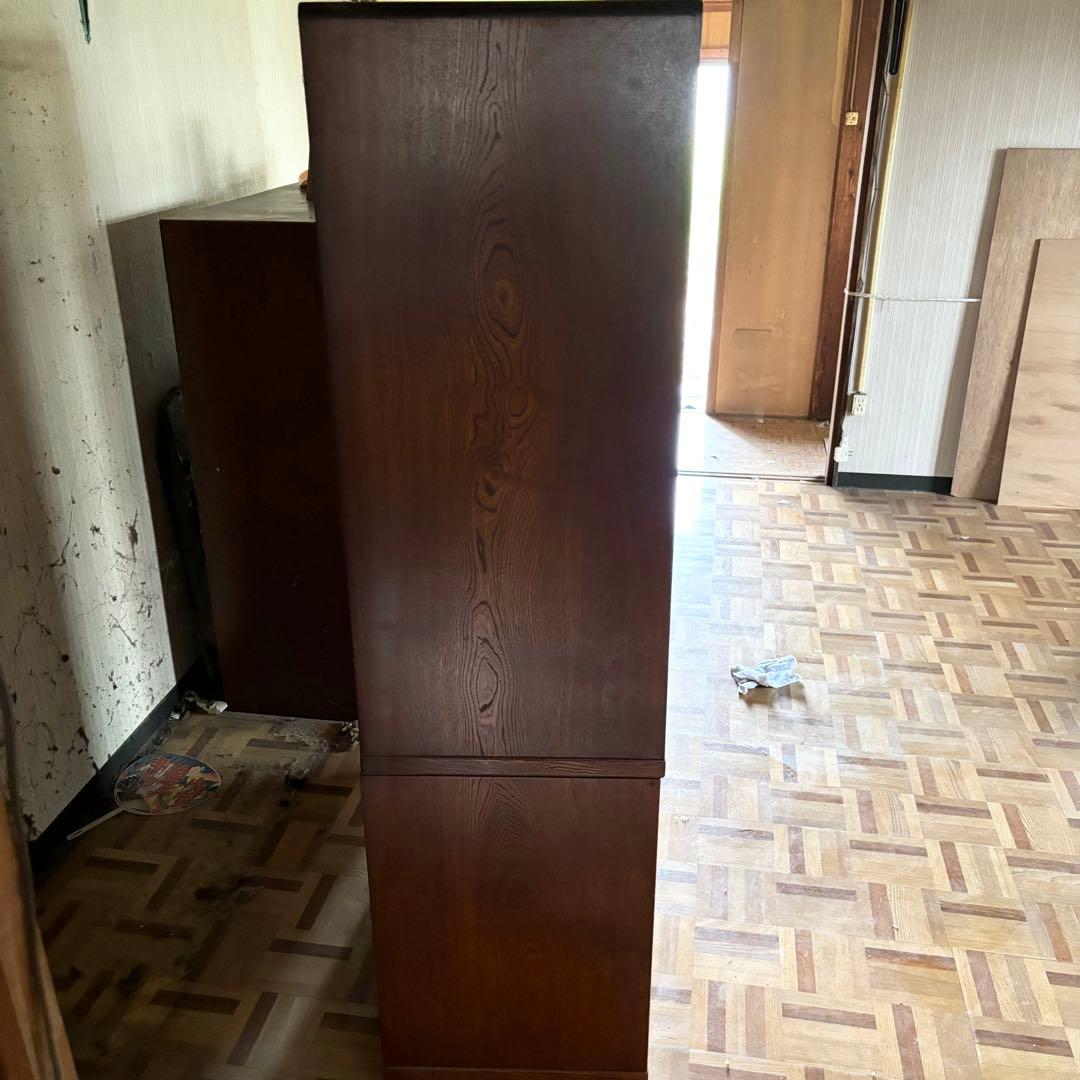 【直接引取限定】茶箪笥 和風 レトロ 箪笥 飾り棚 和箪笥