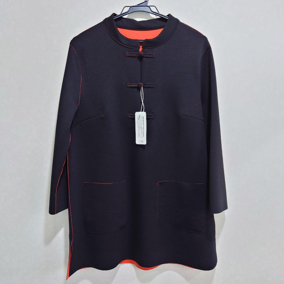 ディノス ダーマコレクション チャイナカラー アジアン ダブルフェイスチュニック