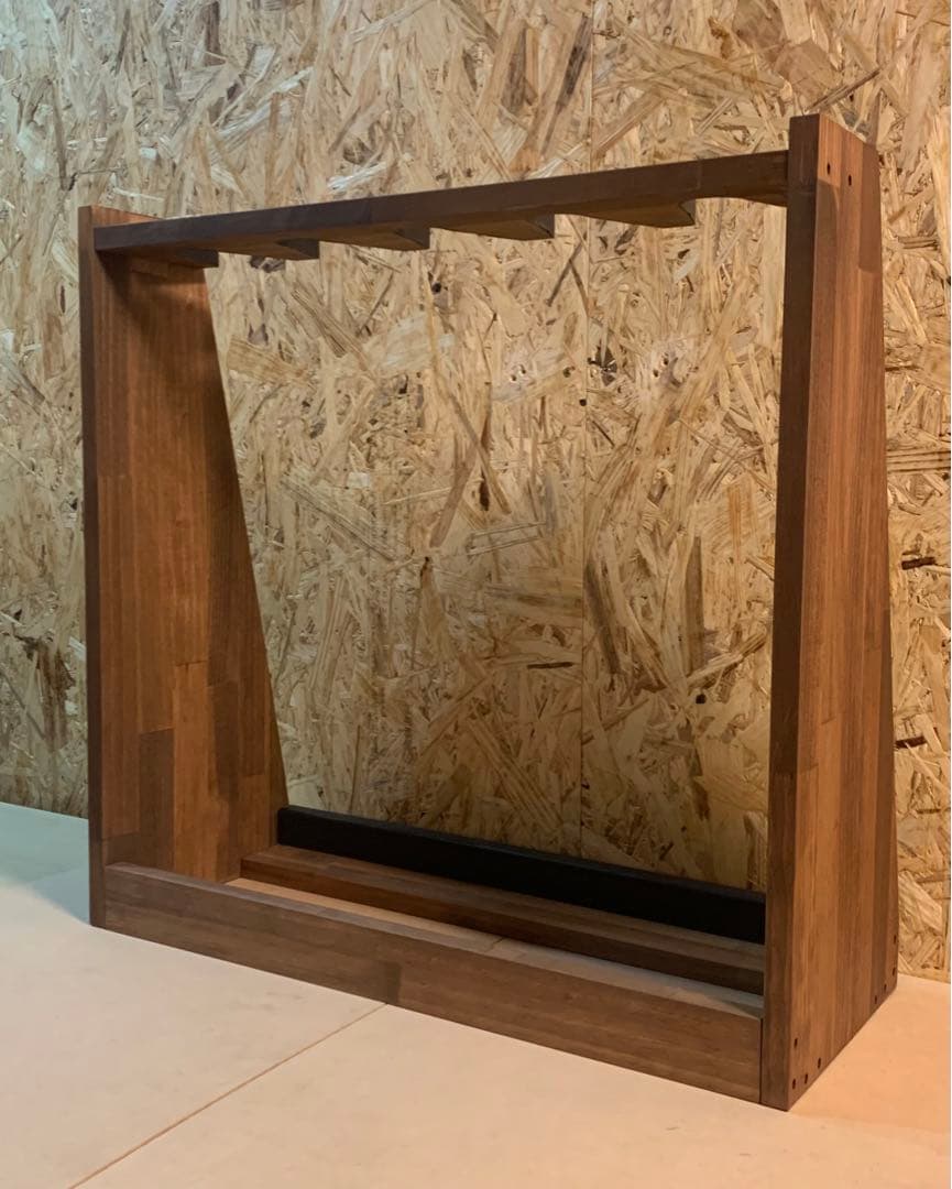 WOODWORKS ライフルスタンド ガンスタンド ガンラック ５丁掛 ブラウン