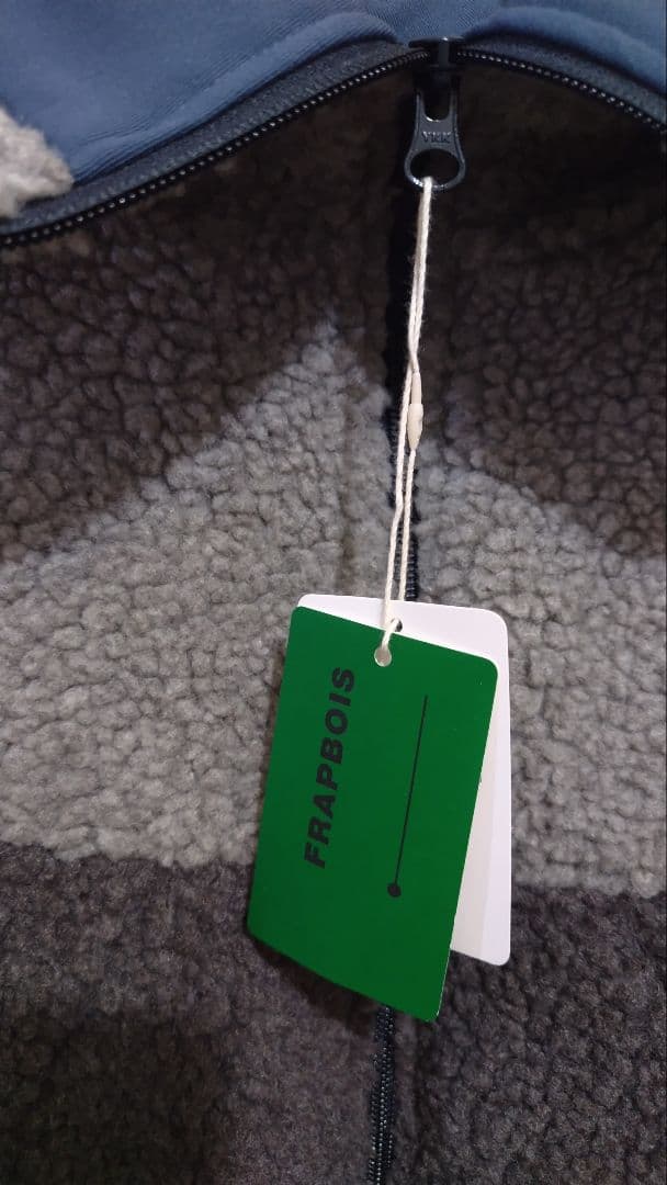 FRAPBOIS ボアショートコート グレー サイズ１ タグ付き