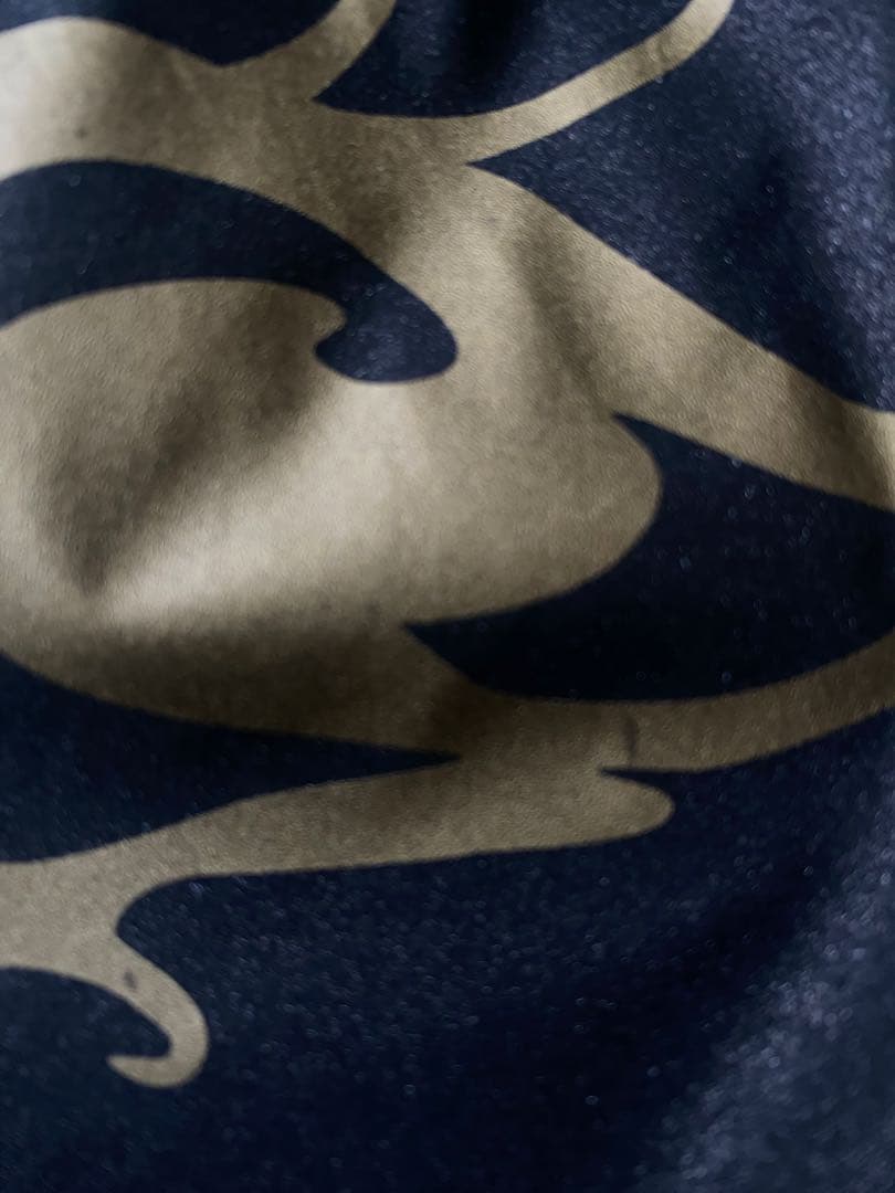 ダンスウィズドラゴン ゴルフウェア プルオーバーゴールド×ブラック　スカル