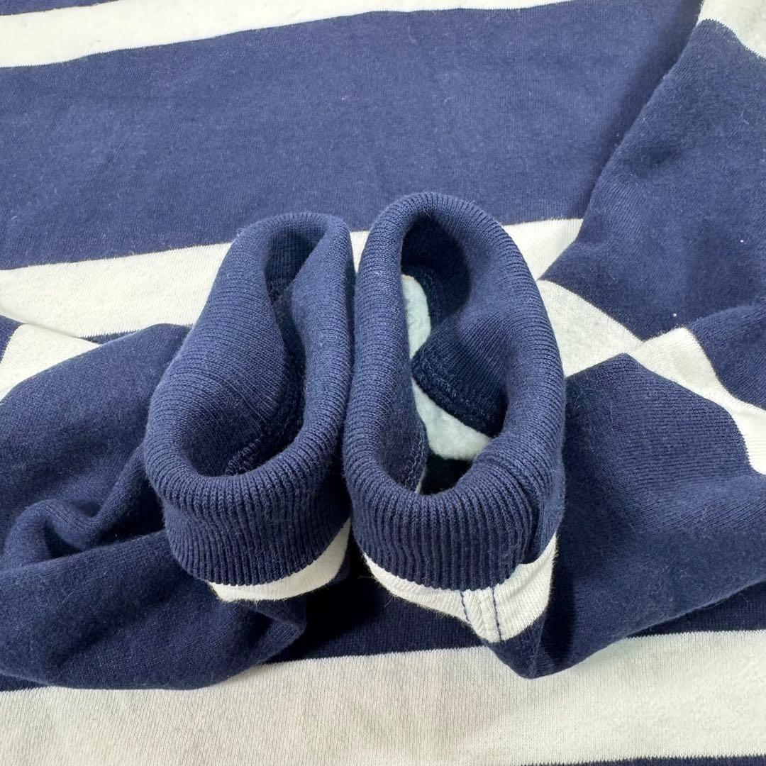 【美品】　ポロラルフローレン　ラガーシャツ　ボーダー　白　紺　XL