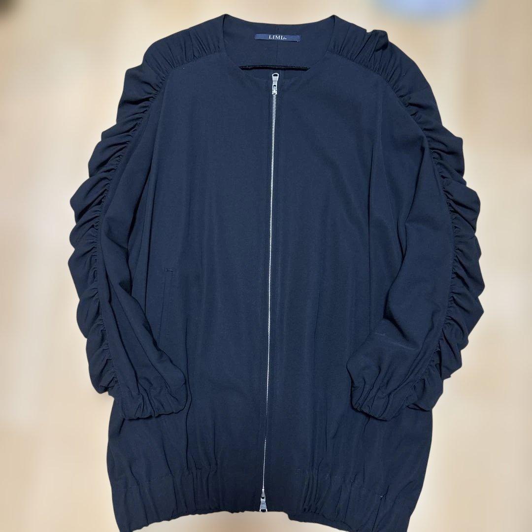 【週末限定SALE】LIMI Feu フリルノーカラージャケット