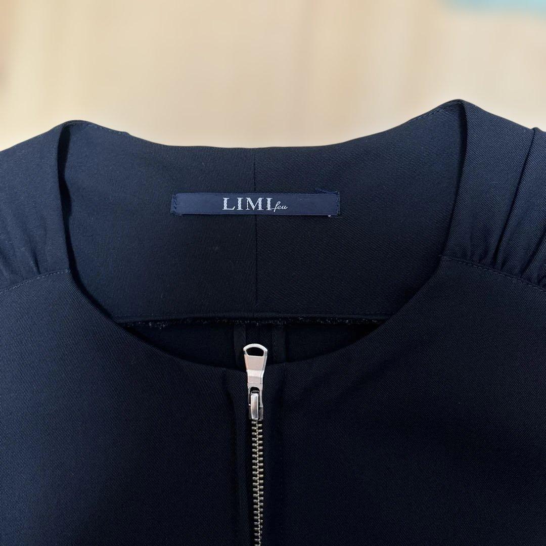 【週末限定SALE】LIMI Feu フリルノーカラージャケット