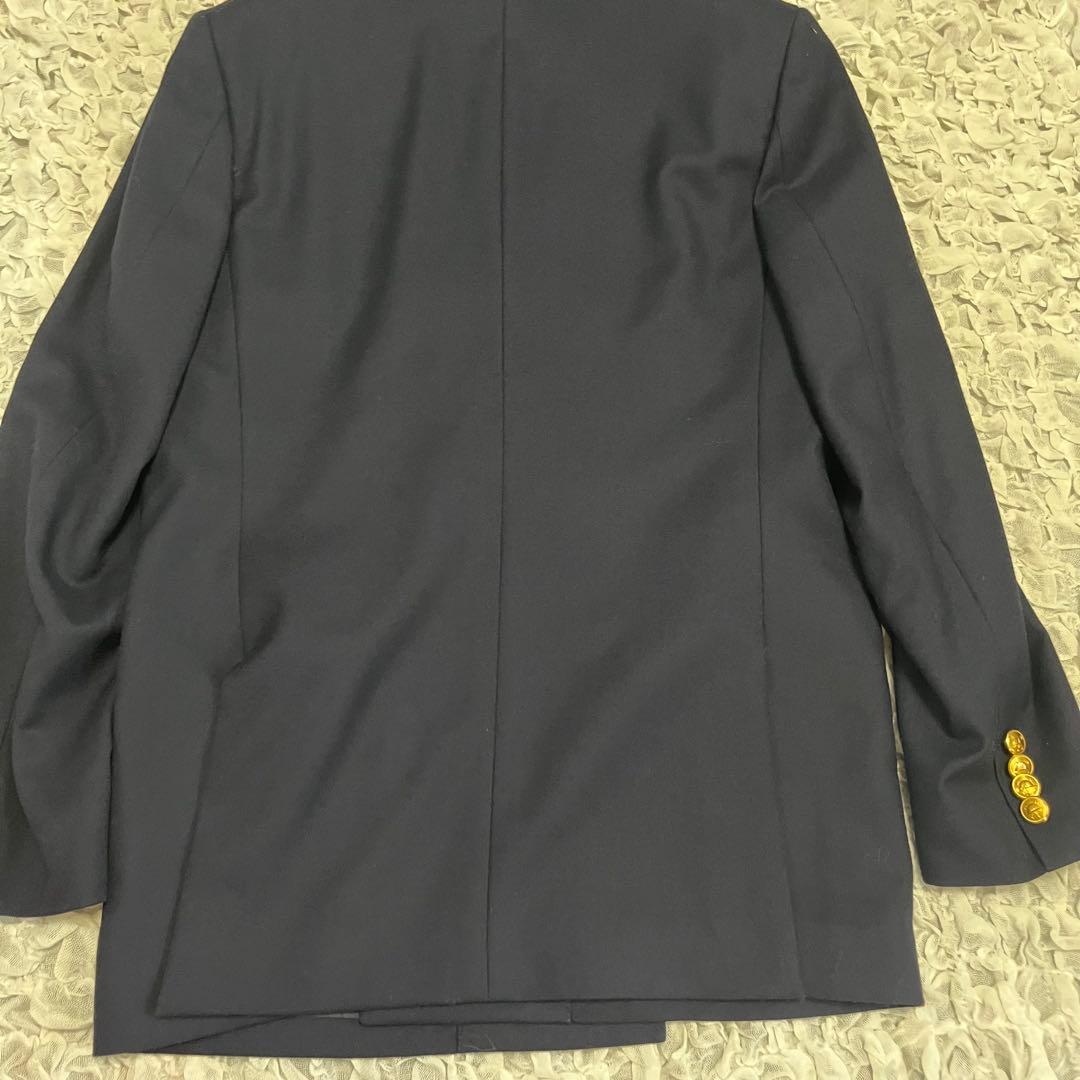 極美品【ポロラルフローレン】紺ブレ ダブル ブレザー ジャケット160cm