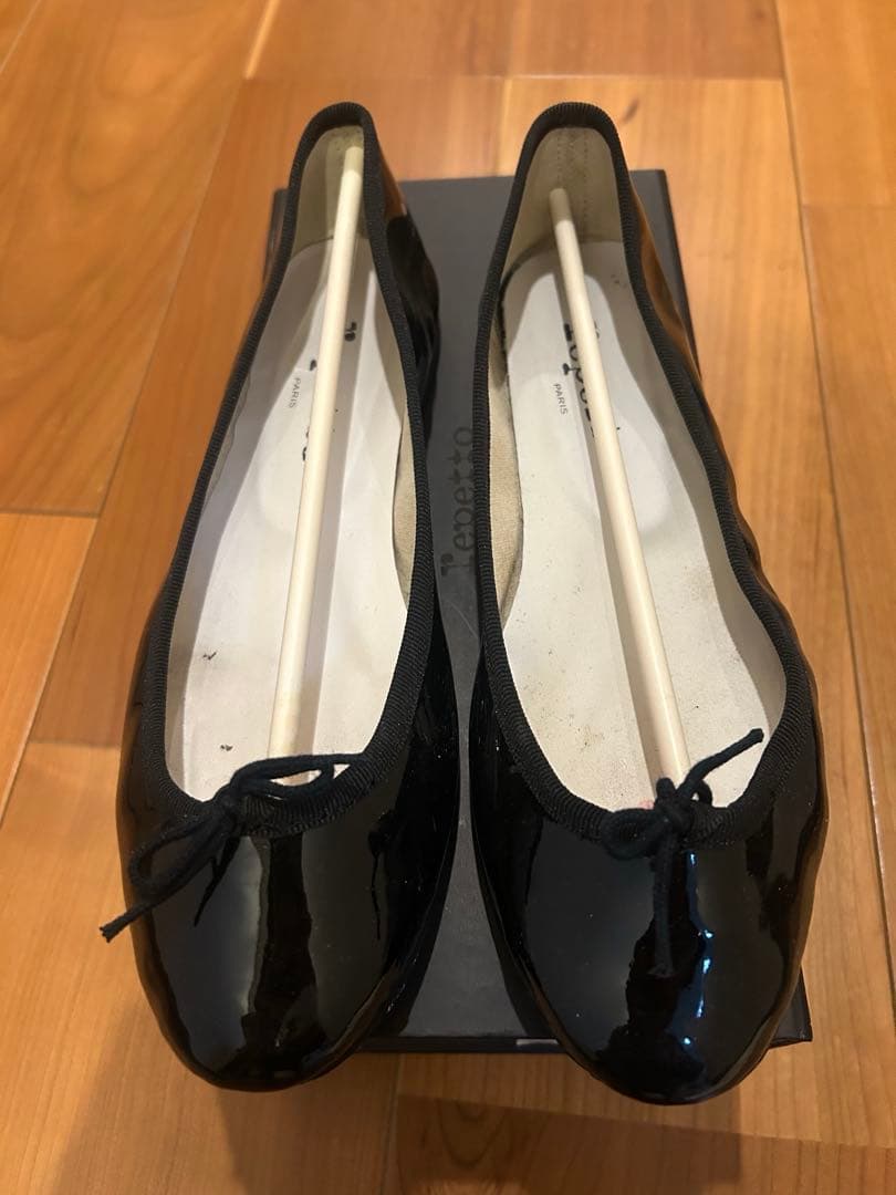 ymt❤️ Repetto ブラック バレエシューズ　38