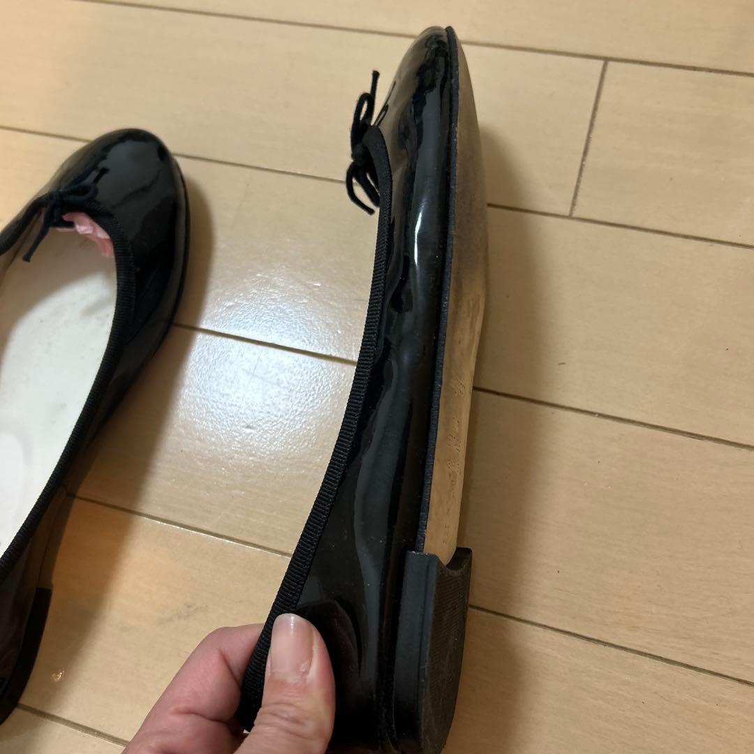 ymt❤️ Repetto ブラック バレエシューズ　38
