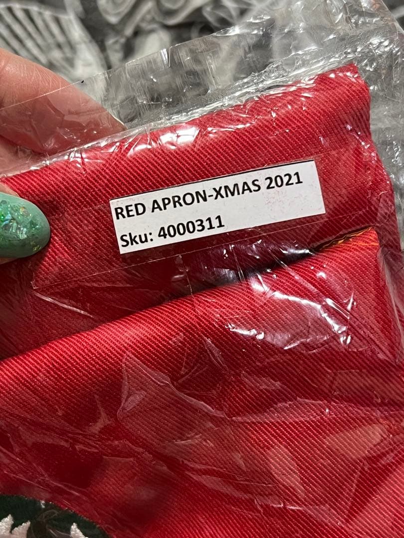 レア　正規品　スターバックス　ホリデー　エプロン　パートナー　2021