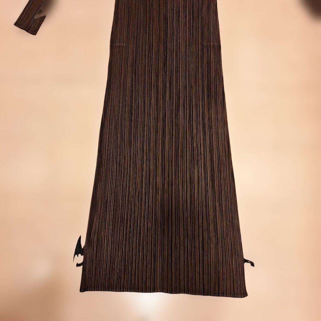 PLEATS PLEASE ブラウンワンピース