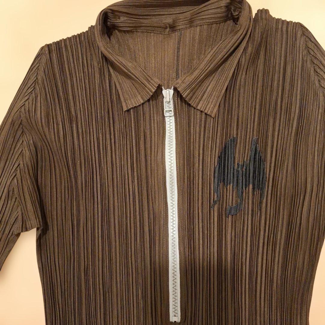 PLEATS PLEASE ブラウンワンピース