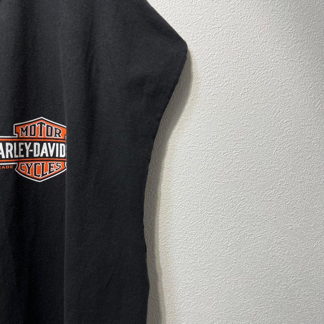 【希少】 古着 ハーレーダビッドゾン 両面プリントTシャツ ノースリーブ 2XL