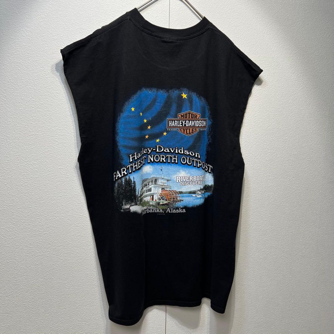 【希少】 古着 ハーレーダビッドゾン 両面プリントTシャツ ノースリーブ 2XL