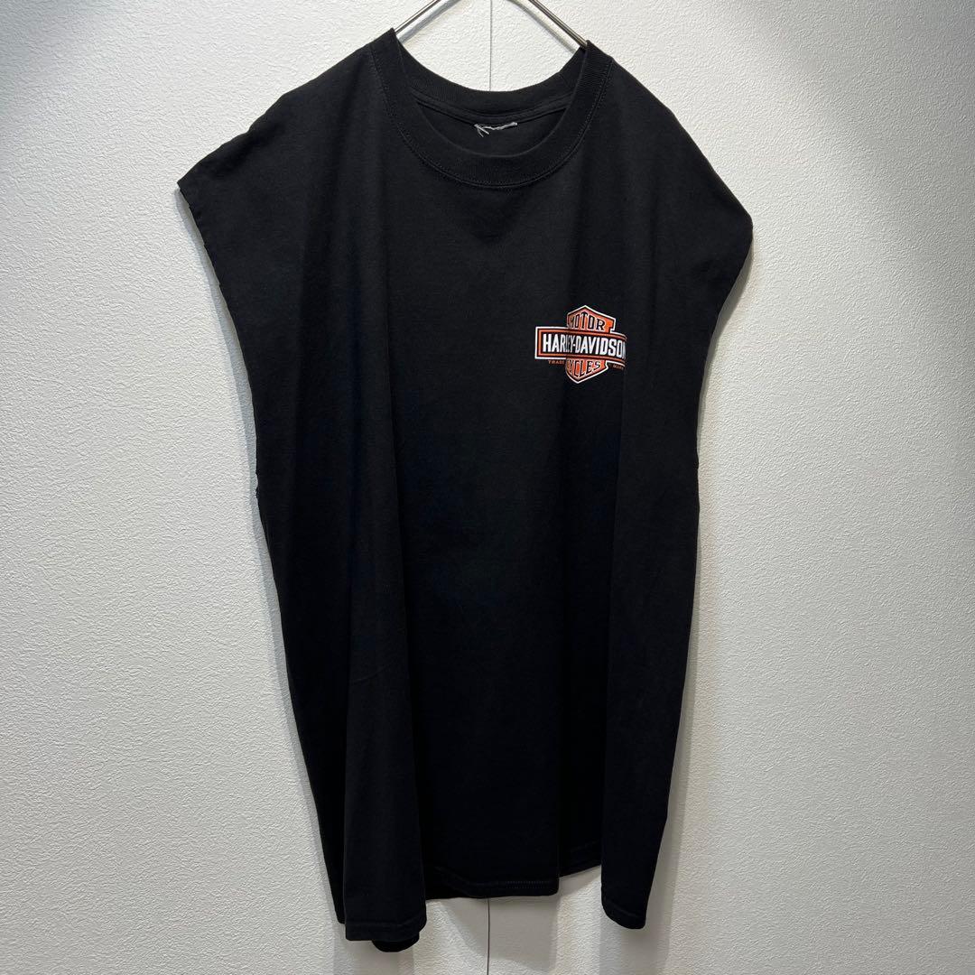 【希少】 古着 ハーレーダビッドゾン 両面プリントTシャツ ノースリーブ 2XL