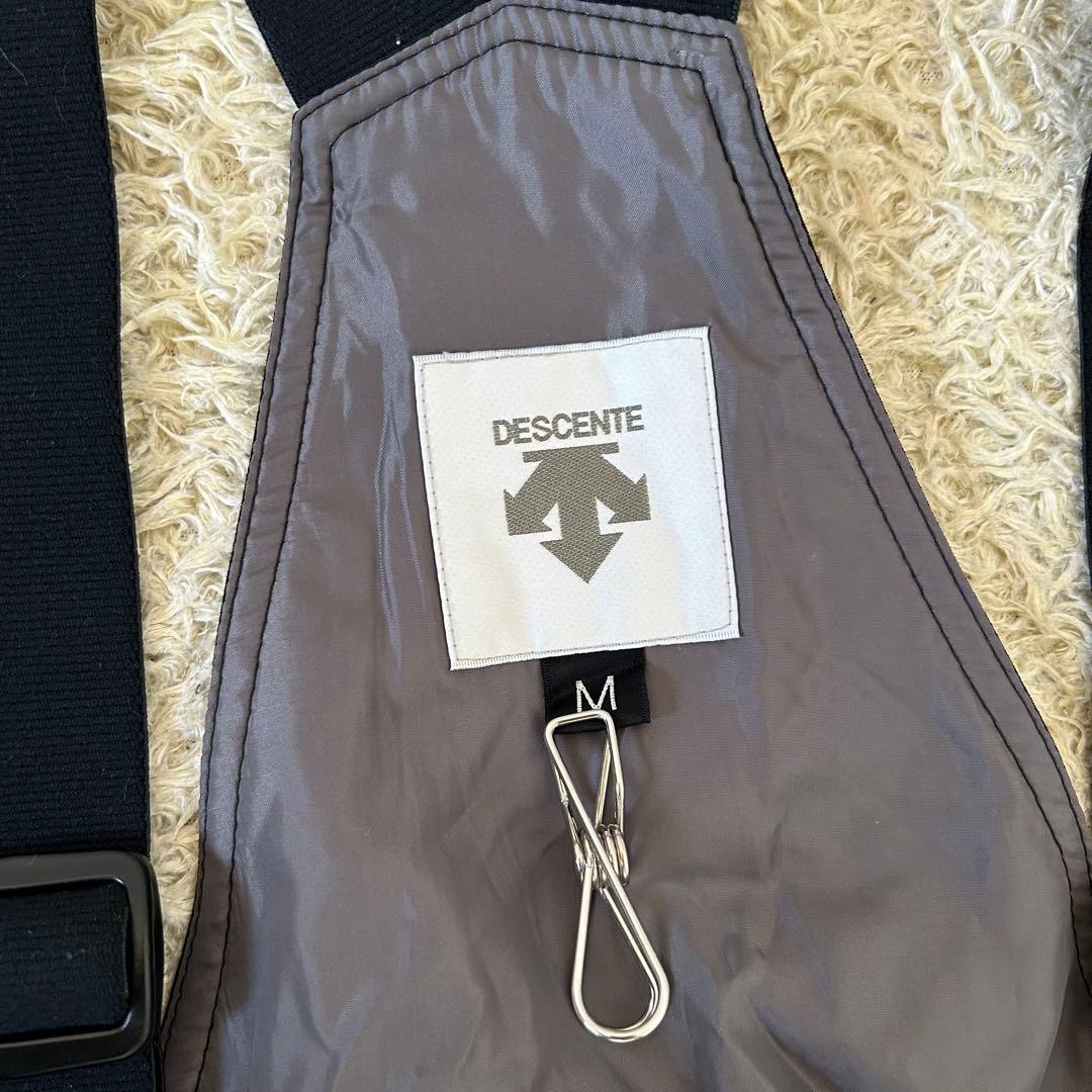 デサント❣️スキーウエア 中綿パンツ サスペンダー付き　 黒 スキーパンツ　撥水