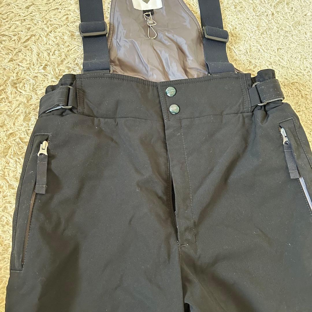 デサント❣️スキーウエア 中綿パンツ サスペンダー付き　 黒 スキーパンツ　撥水