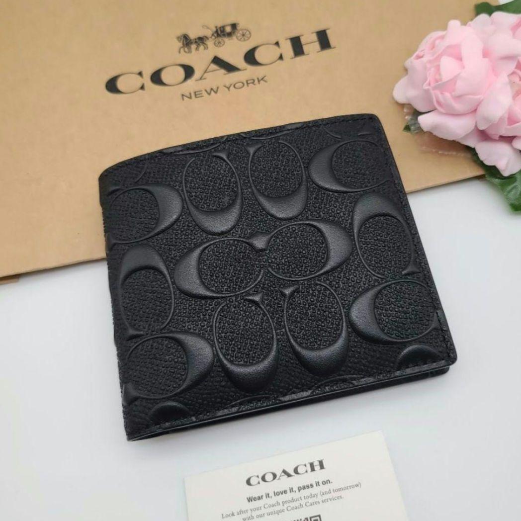 新品　COACH　コーチ　折り財布　二つ折り財布　正規品