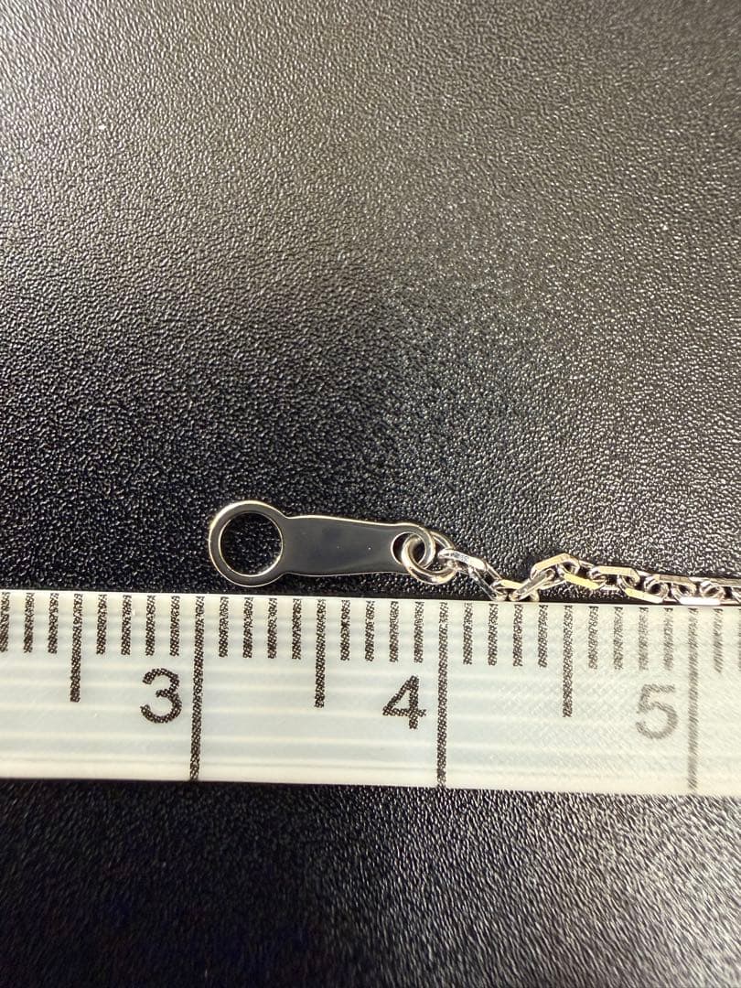 Pt850 小豆スライダーネックレス50cm