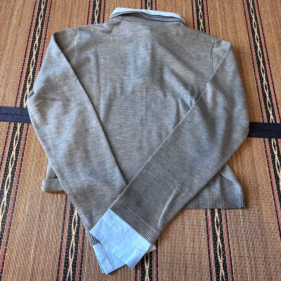 eimy istoire ダブルカラーデザインニット