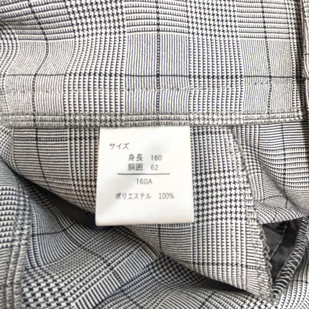 デコラピンキーズ　パンツスーツ　　160 グレー　女の子　リボン　新品