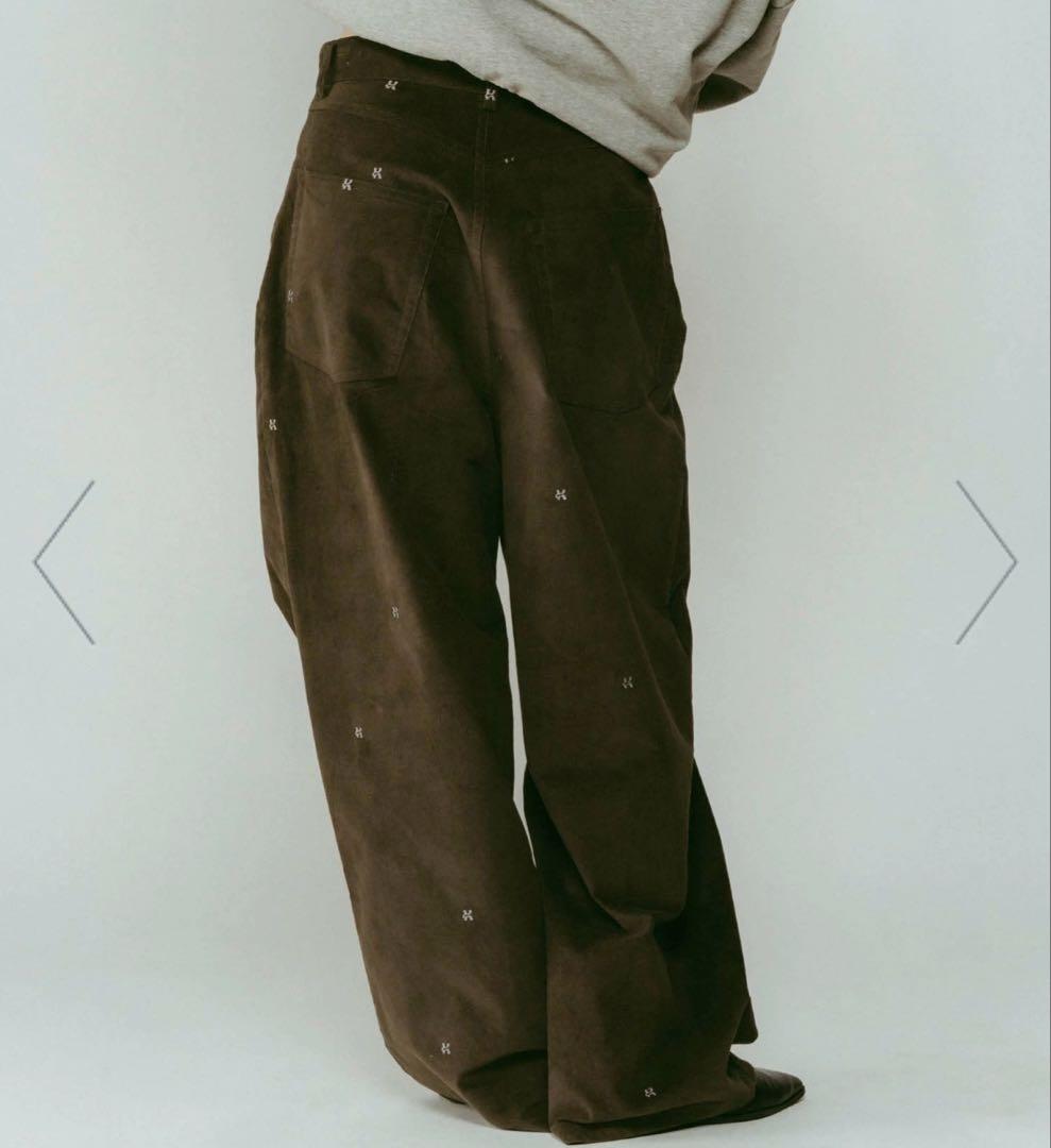 未使用^_^knuthmarf★別珍刺繍パンツ