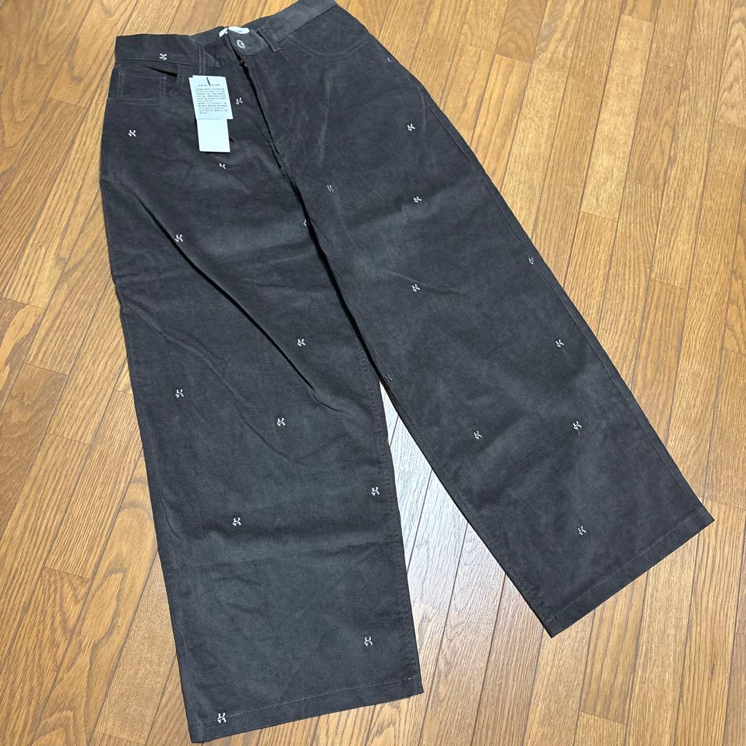 未使用^_^knuthmarf★別珍刺繍パンツ