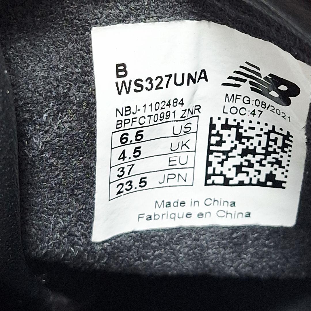 【良品】 NEW BALANCE コラボ スニーカー 23.5 WS327 黒