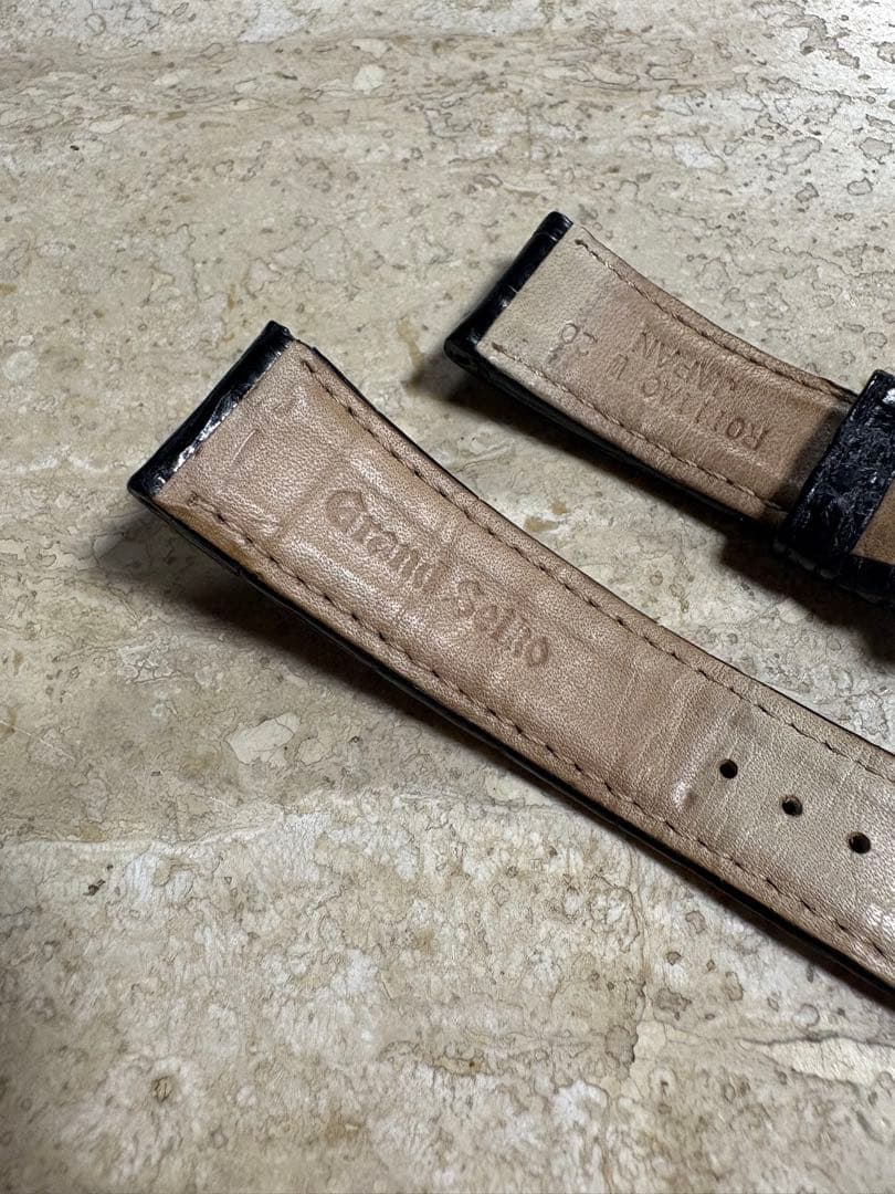 グランドセイコー Dバックル クロコダイルベルト 20-18 SS