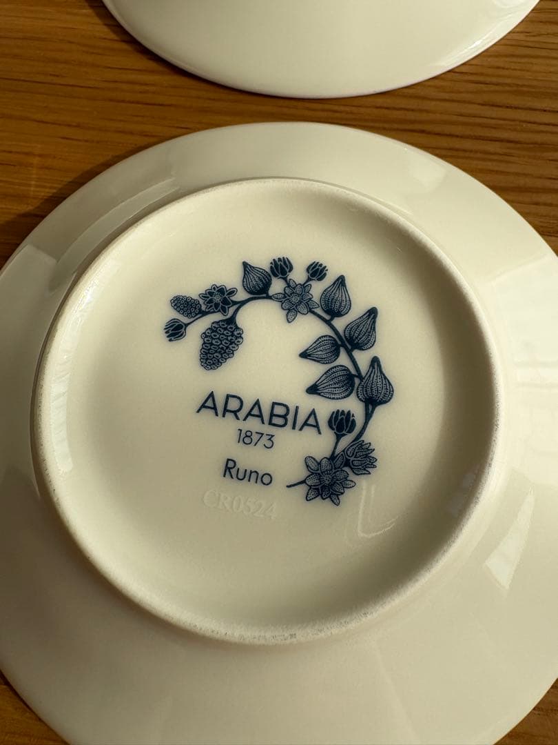 ARABIA Runo フロストベリー　 11.5プレート　4枚