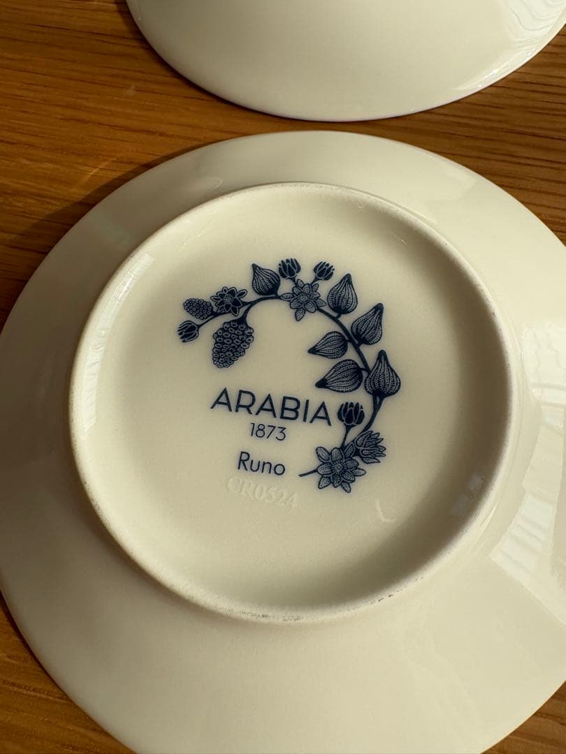 ARABIA Runo フロストベリー　 11.5プレート　4枚
