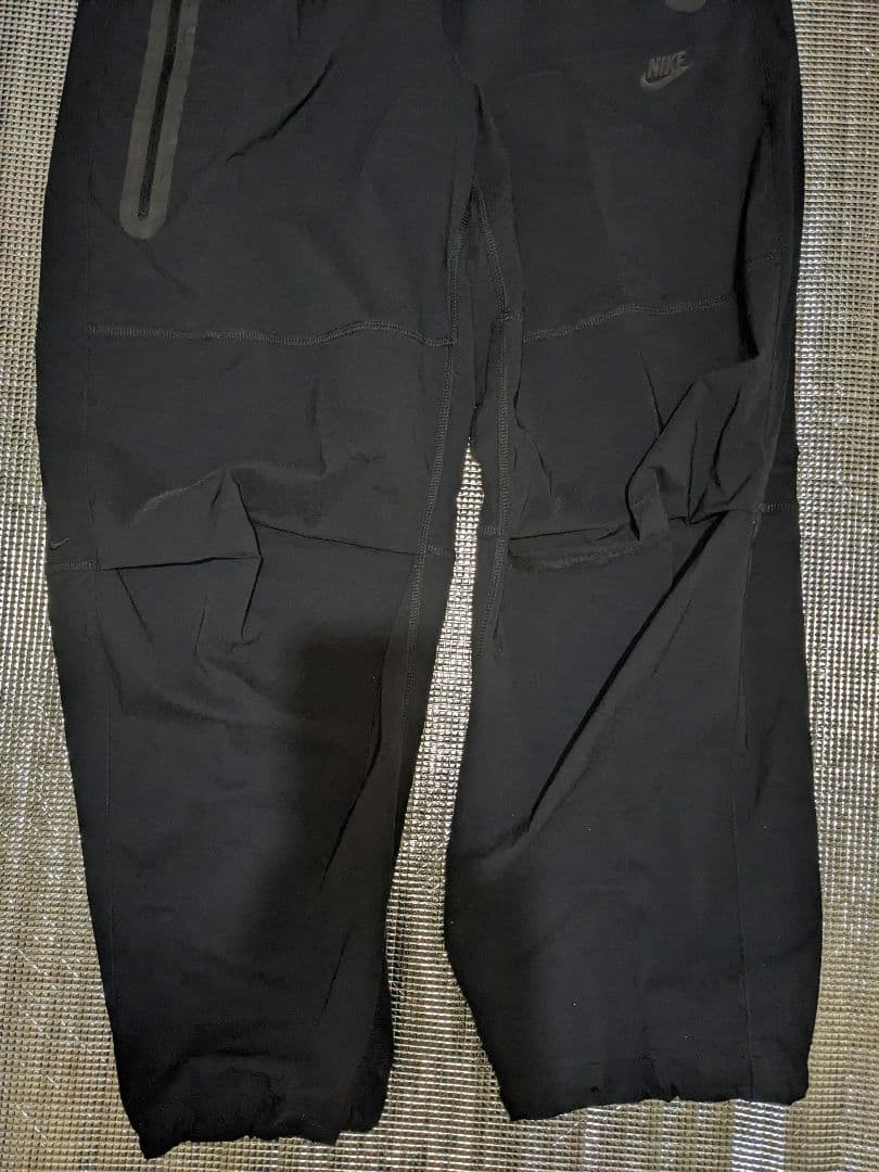 ナイキ テック メンズ ウーブン オープンヘム パンツ黒Ｌ寸 新品4,100円安