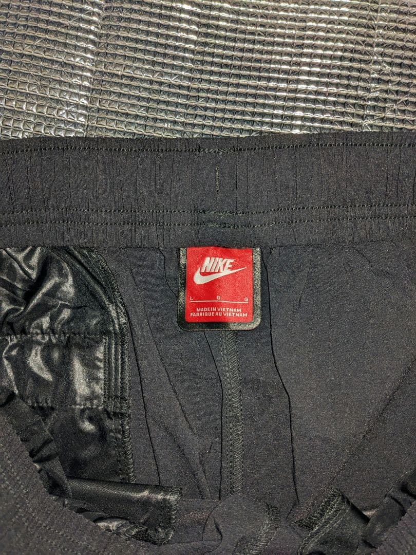 ナイキ テック メンズ ウーブン オープンヘム パンツ黒Ｌ寸 新品4,100円安
