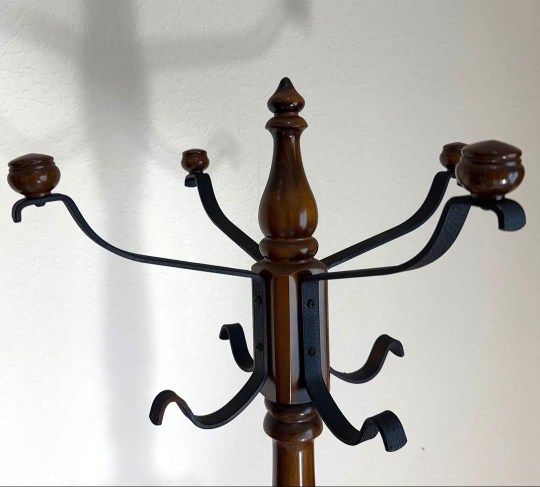 カリモク コロニアル ハンガーラック ポールスタンド karimoku