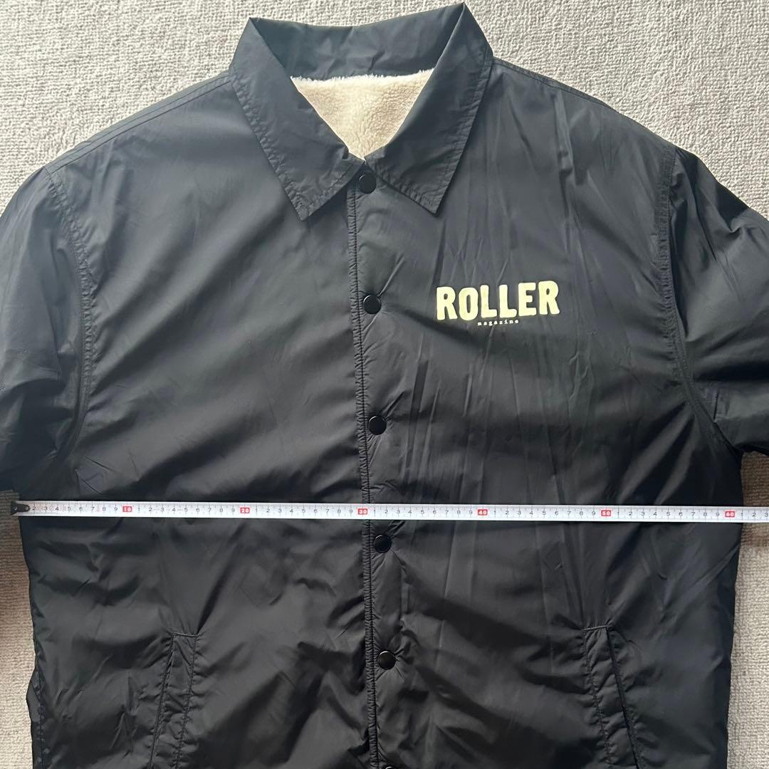 美品　ROLLER Magazine ボアコーチジャケット L 黒