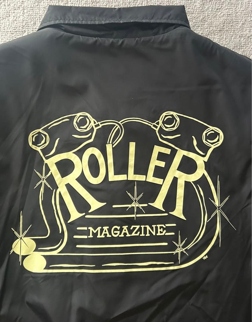 美品　ROLLER Magazine ボアコーチジャケット L 黒