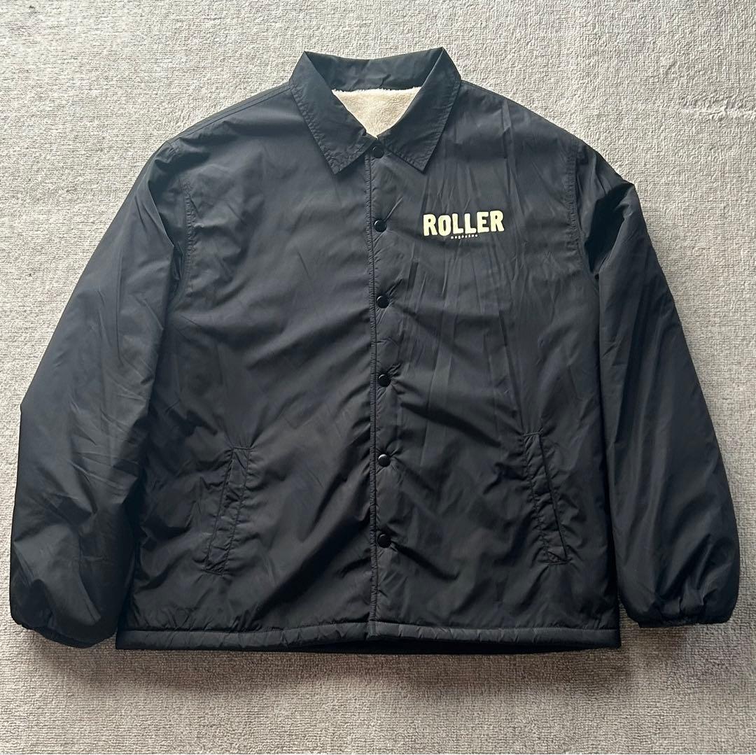 美品　ROLLER Magazine ボアコーチジャケット L 黒