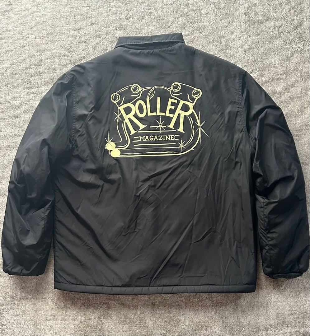 美品　ROLLER Magazine ボアコーチジャケット L 黒
