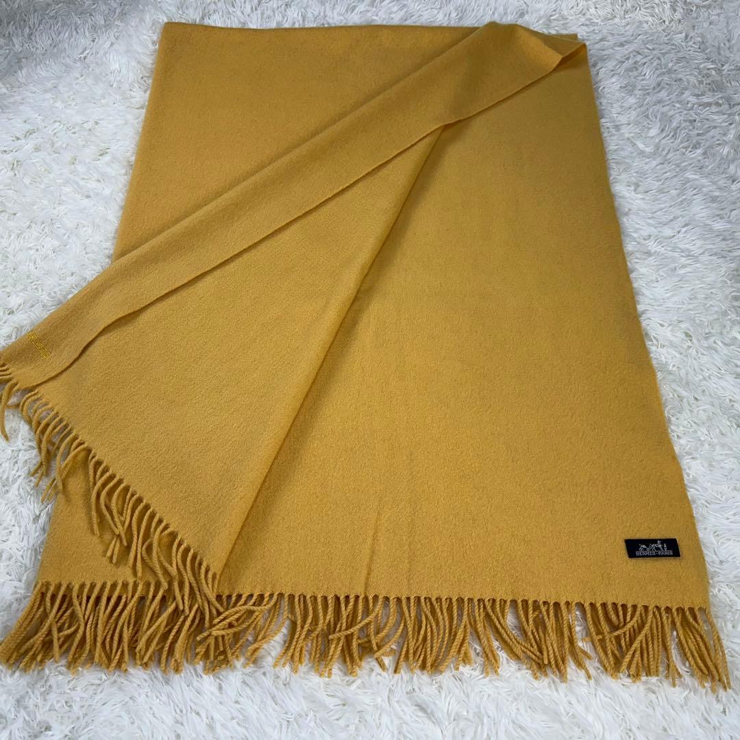 こゆび姫♡ 美品✨エルメス カシミヤ100% ショールマフラー 大判200