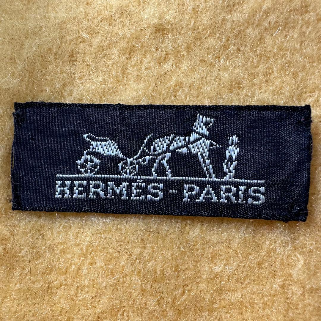 こゆび姫♡ 美品✨エルメス カシミヤ100% ショールマフラー 大判200