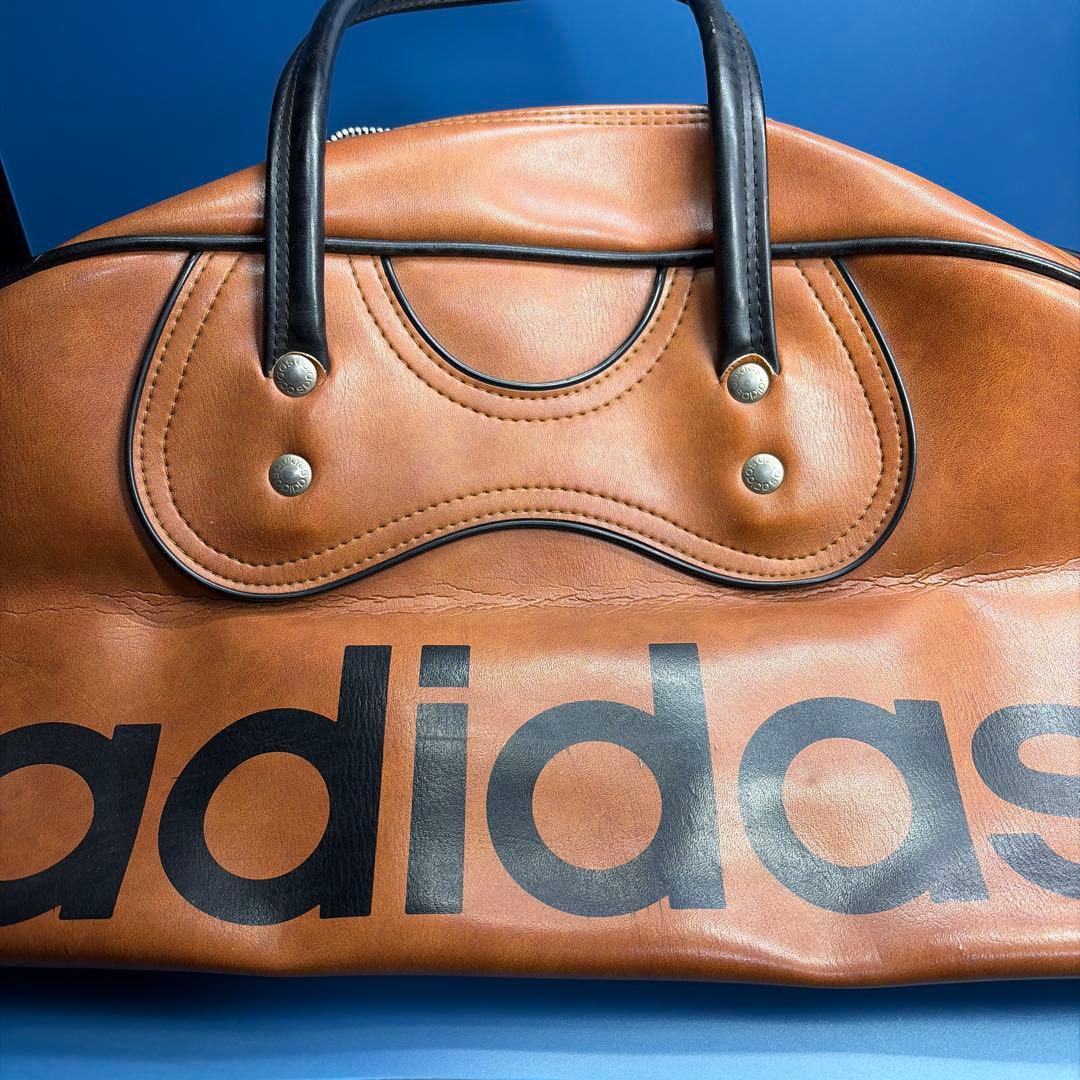 【激レア】adidas ボストンバック　ヴィンテージ 70s 合成皮革 日本製