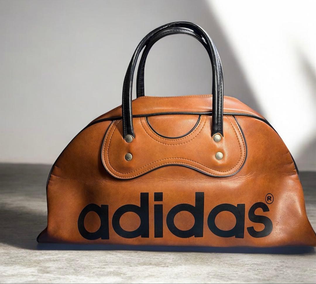 【激レア】adidas ボストンバック　ヴィンテージ 70s 合成皮革 日本製