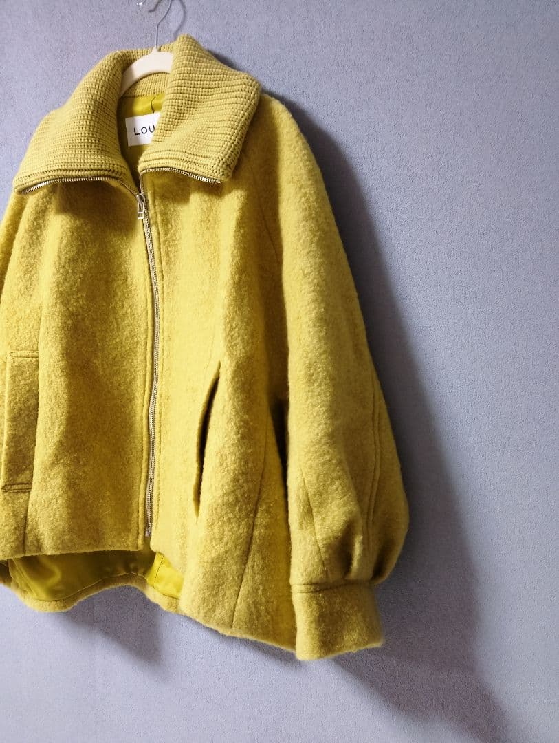 LOUNIEルーニィ ショート丈ボリュームコート