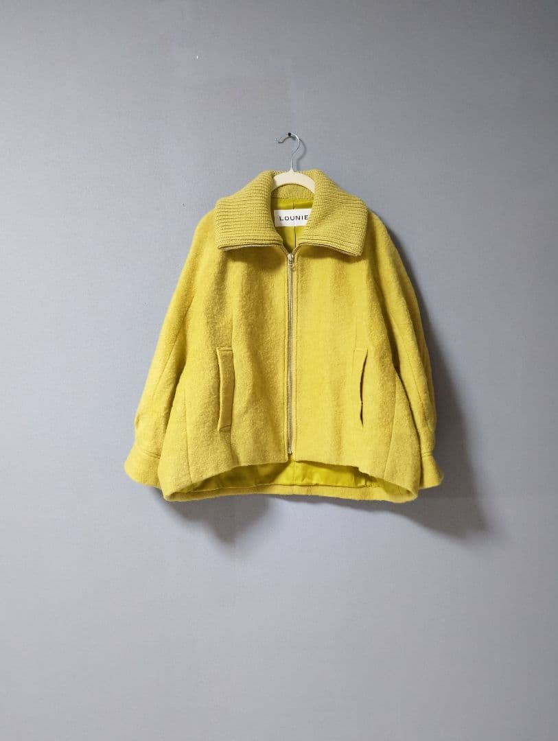 LOUNIEルーニィ ショート丈ボリュームコート
