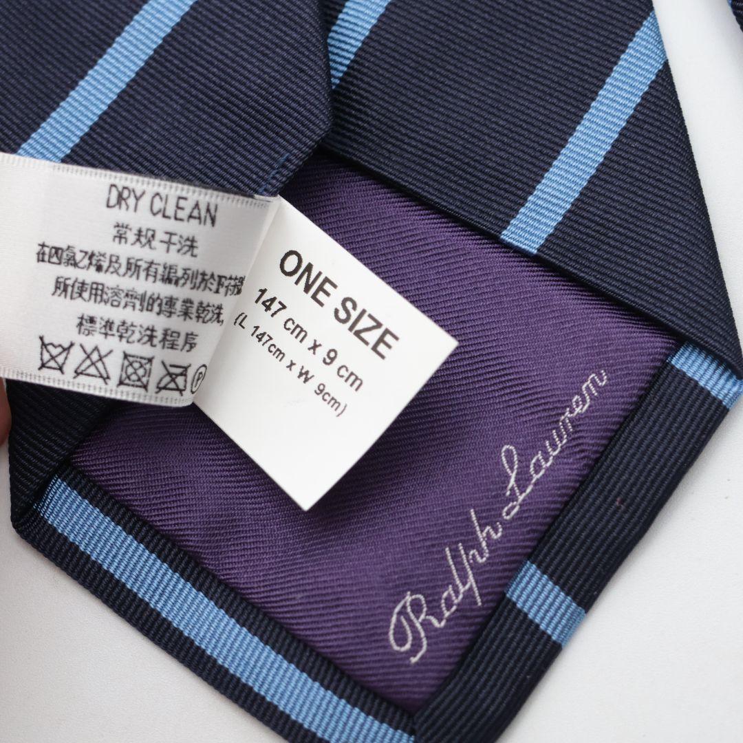 未使用に近いRalph Lauren ラルフローレン パープルレーベル ネクタイ