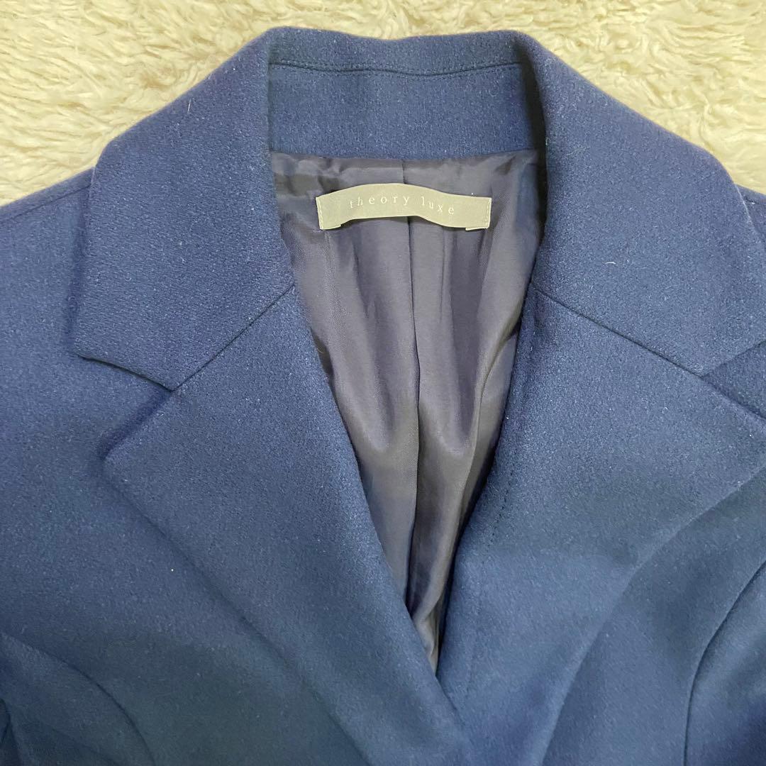 【美品✨】theory luxe セオリー　ネイビー チェスターコート L