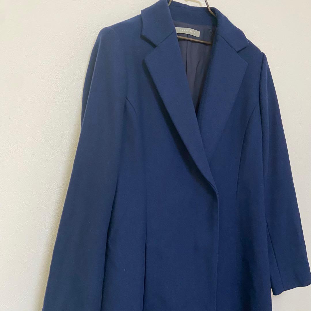 【美品✨】theory luxe セオリー　ネイビー チェスターコート L