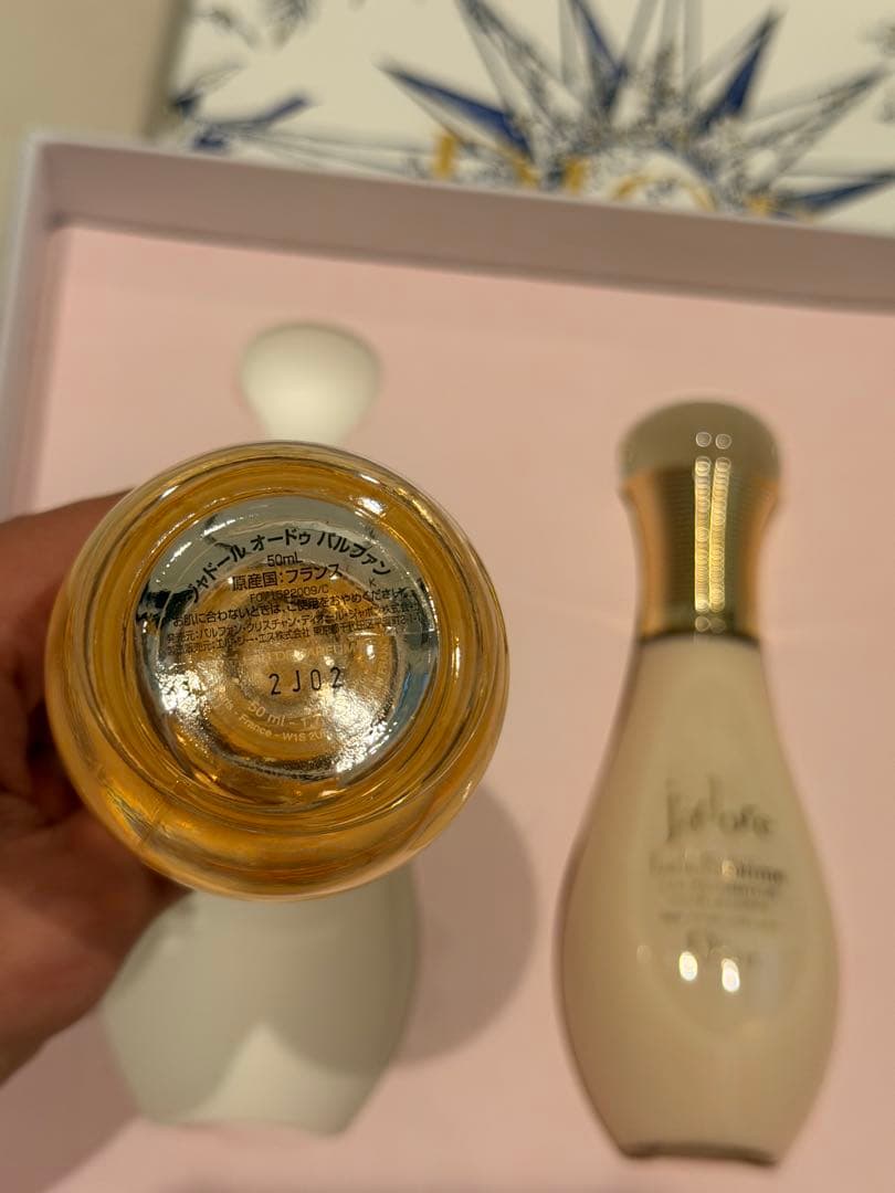 Dior J'adore 香水とボディミルクセット新品未使用　紙袋とチャーム付き