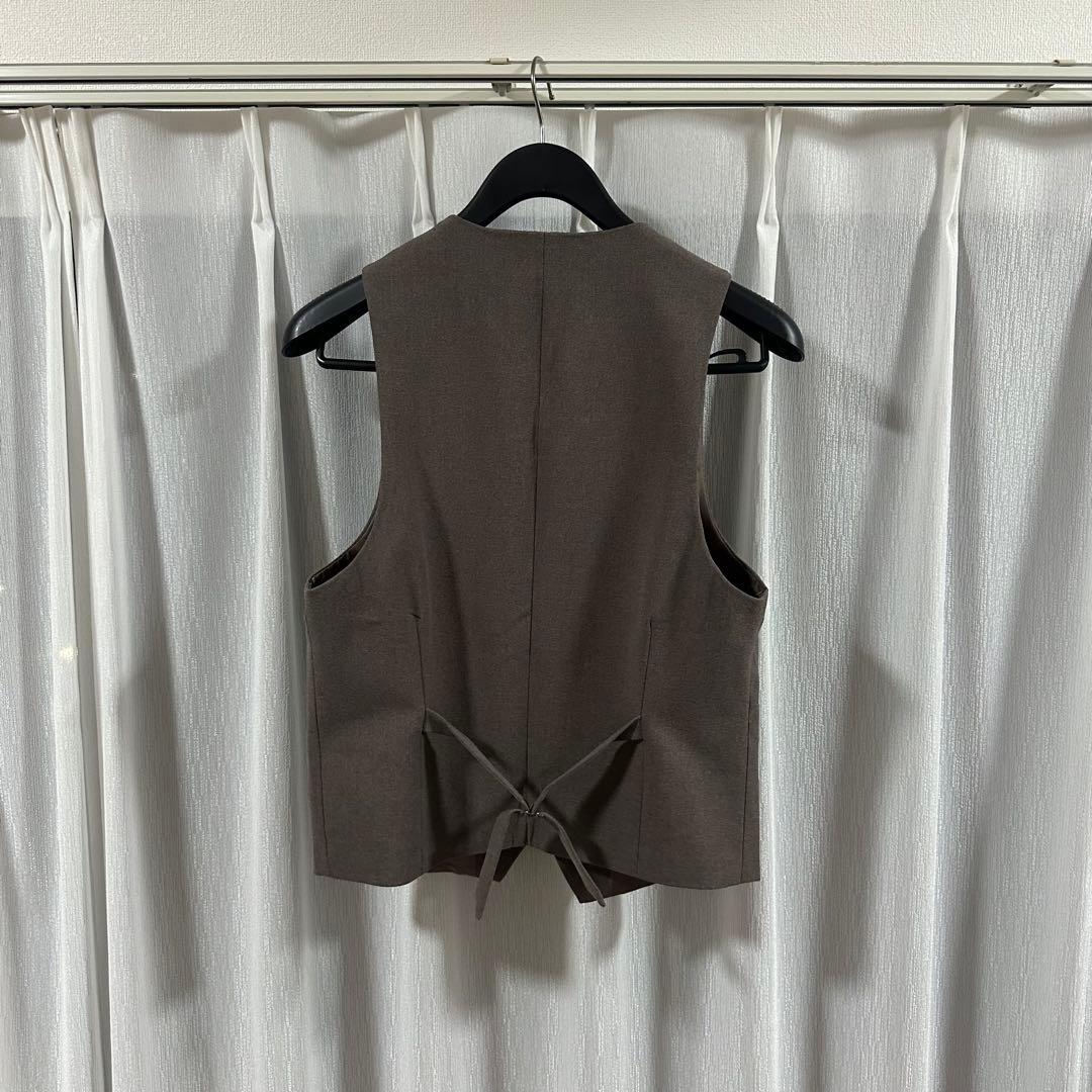 【前撮り・フォト用に】ブラウンスーツ上下＋ベスト＋ハンカチーフセット